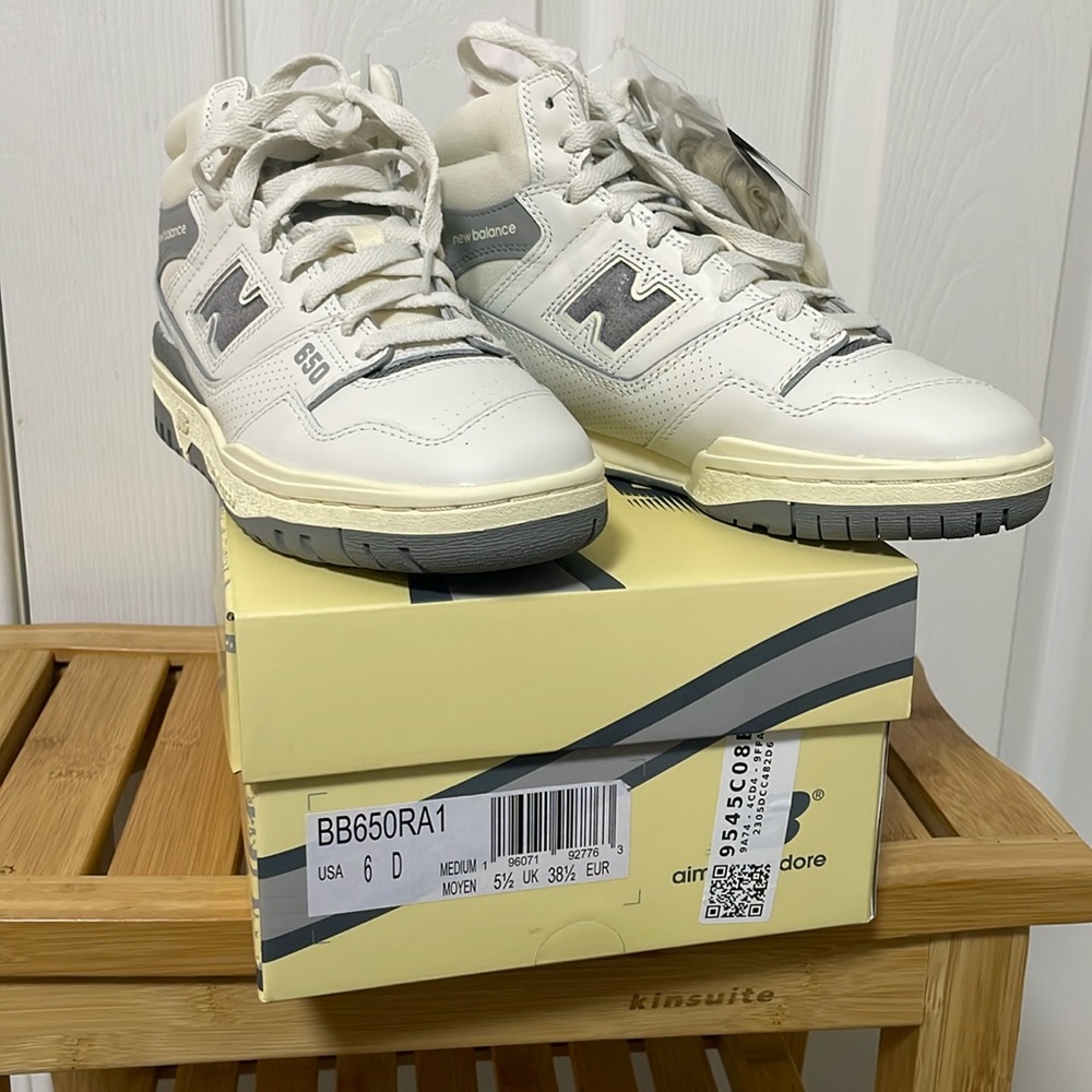 New balance Aime Leon dore gray high top size 7.5(women’s) or size 6(men’s)